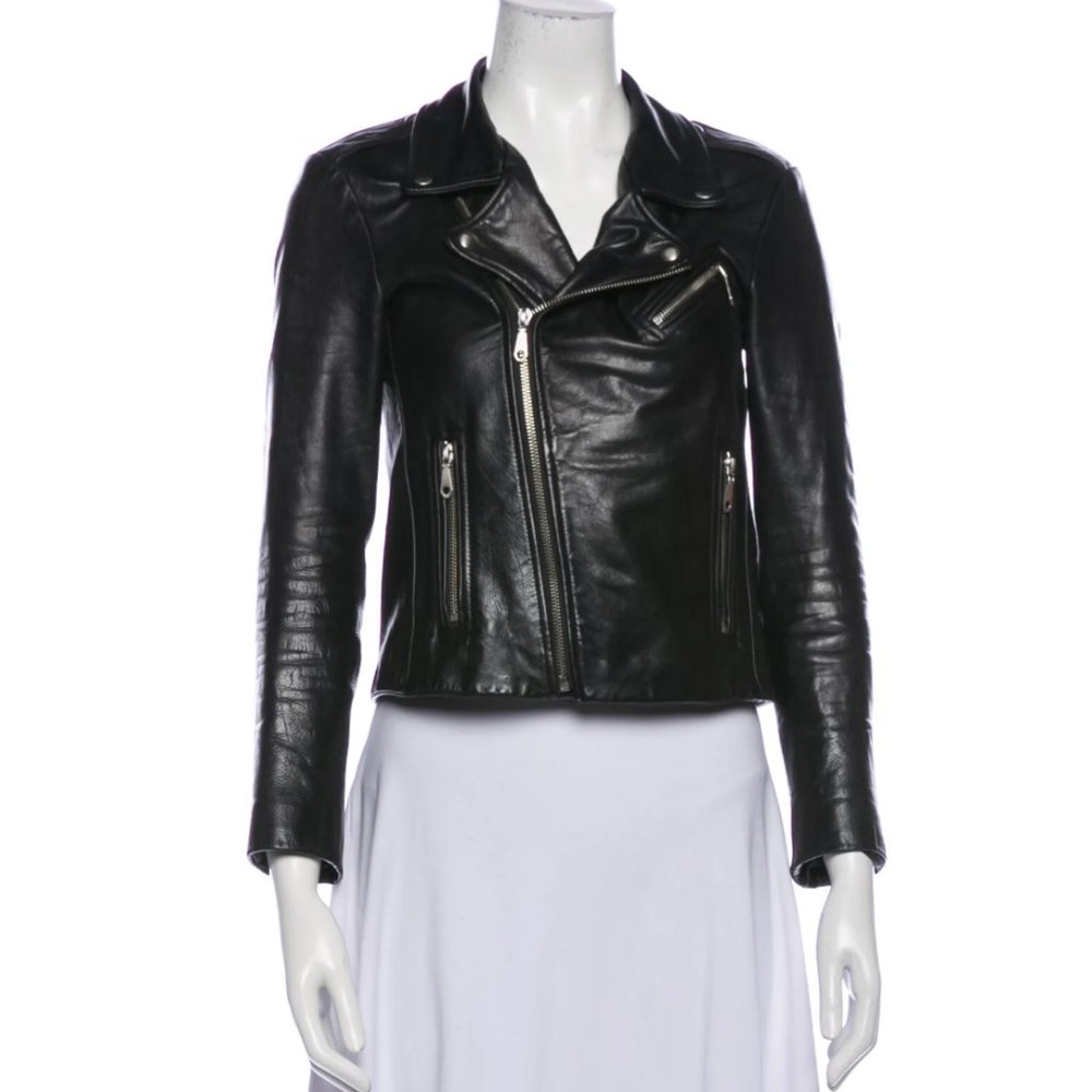 Rebecca Minkoff Leather Biker Jacket - Large